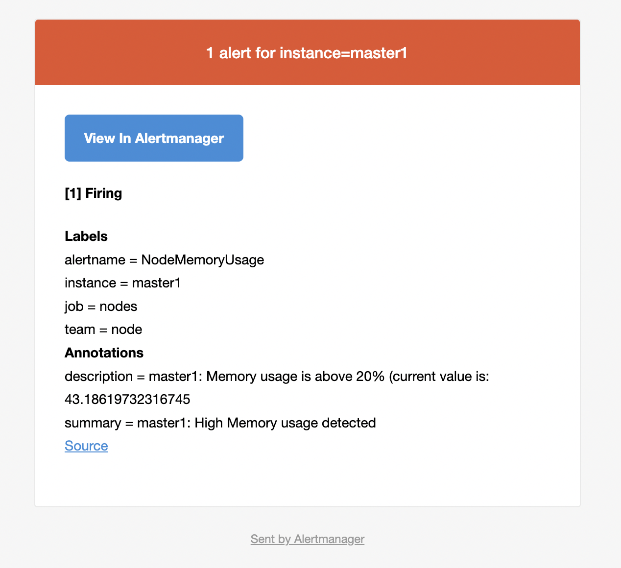 alertmanager email receiver