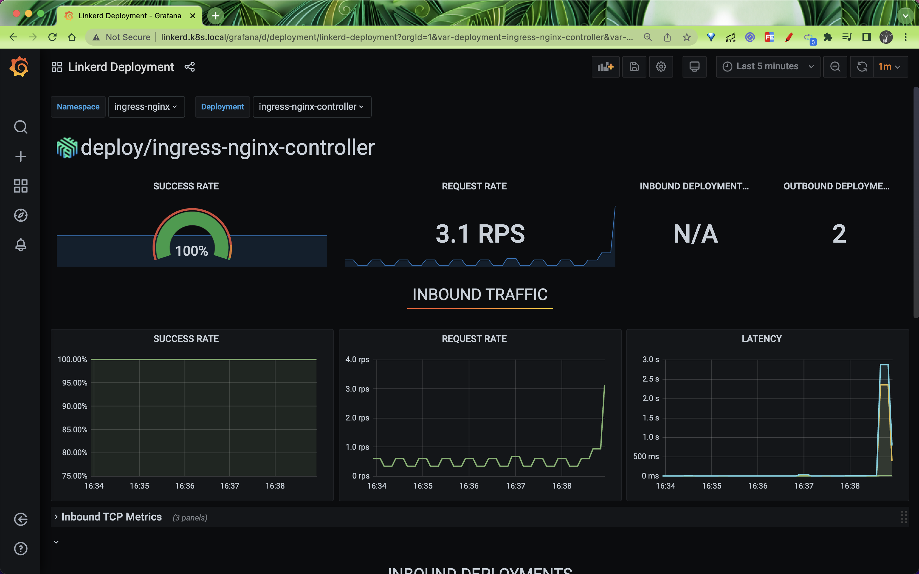 ingress-nginx grafana